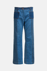 Louis Vuitton Patchwork Straight Leg Jeans