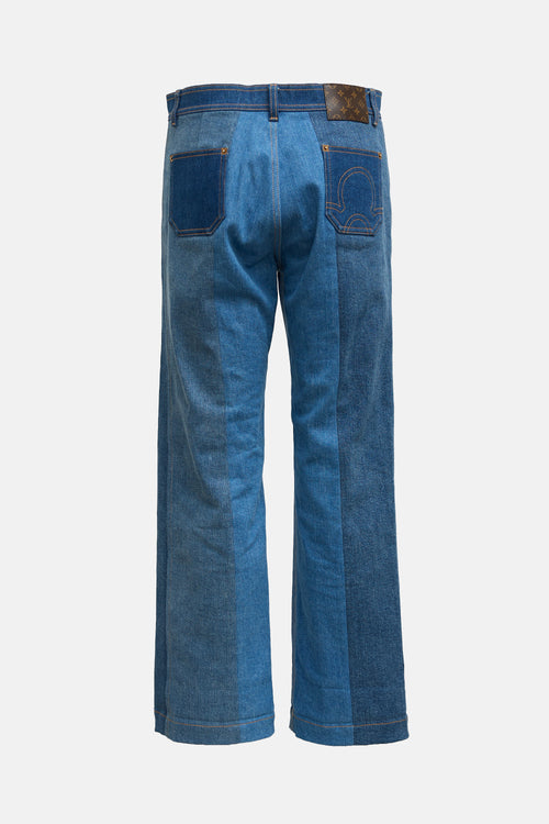 Louis Vuitton Patchwork Straight Leg Jeans
