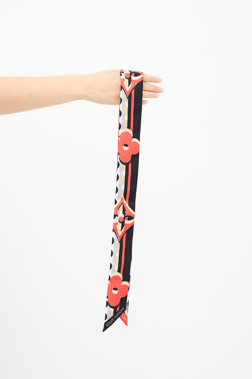 Louis Vuitton Silk Monogram Pop BB Twilly