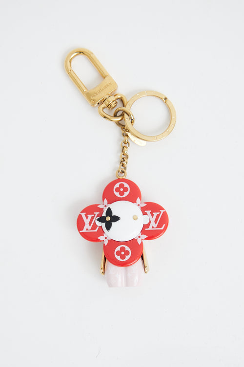 Louis Vuitton Red & Pink Vivienne Bag Charm