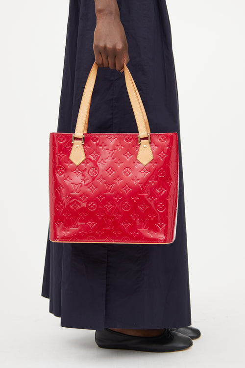 Red Vernis Houston Tote Bag