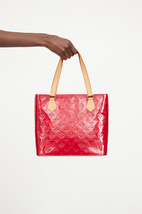 Red Vernis Houston Tote Bag