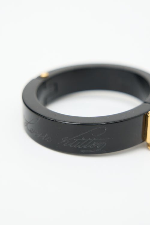 Louis Vuitton Resin Lock Me Bangle Bracelet