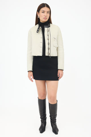 Louis Vuitton Resort 2017 Cropped Shearling Jacket