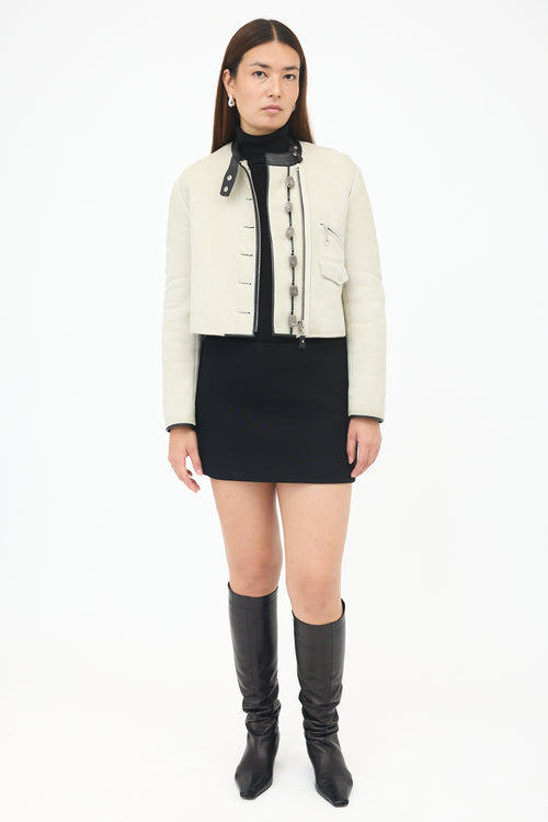 Louis Vuitton Resort 2017 Cropped Shearling Jacket