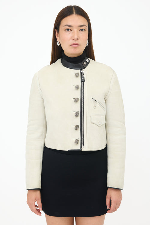 Louis Vuitton Resort 2017 Cropped Shearling Jacket