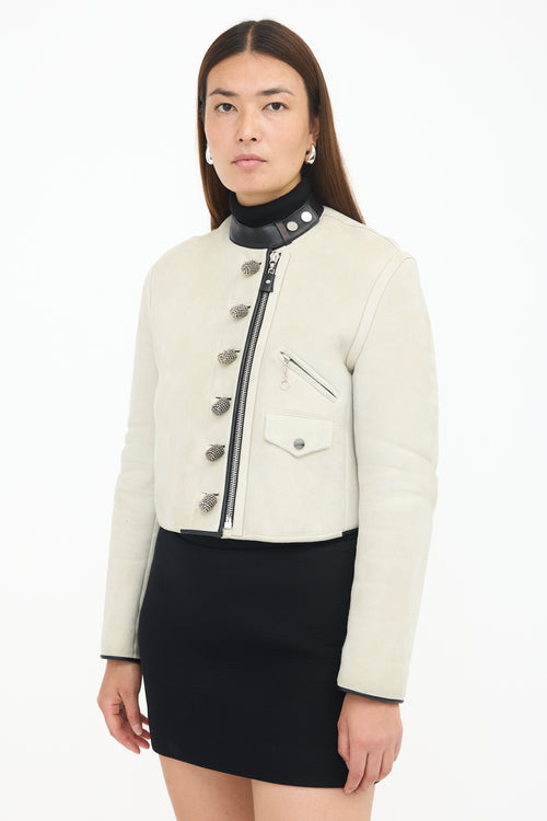 Louis Vuitton Resort 2017 Cropped Shearling Jacket