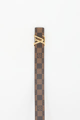 Louis Vuitton Reversible Damier Ebene LV Belt