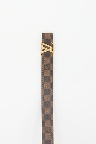 Louis Vuitton Reversible Damier Ebene LV Belt
