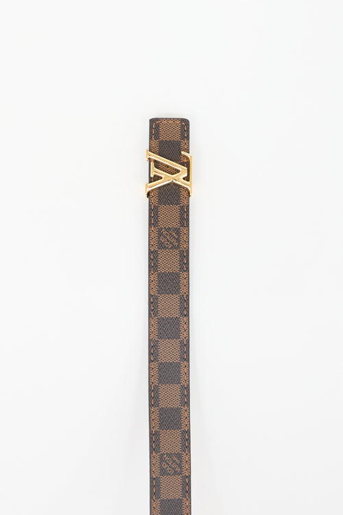 Louis Vuitton Reversible Damier Ebene LV Belt