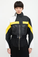 Louis Vuitton Rubber & Leather Biker Jacket