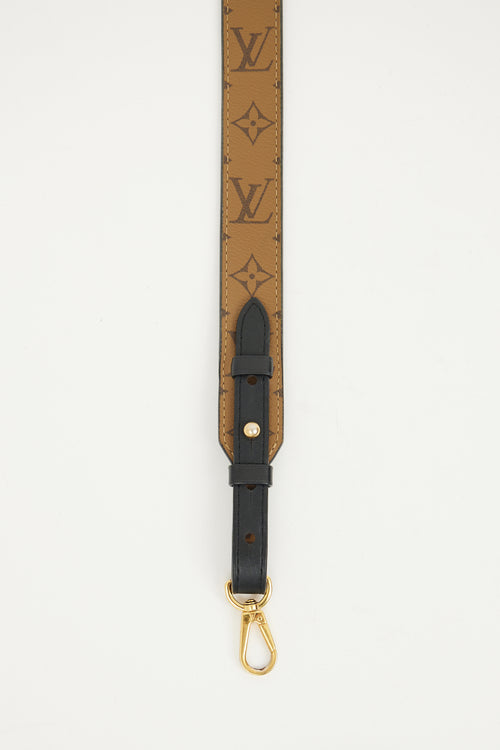 Louis Vuitton Brown Reversible Monogram Bandouliere Strap