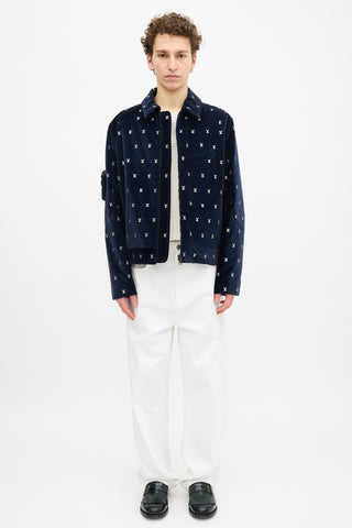 Louis Vuitton SS 2023 Velvet Allover LV Jacket