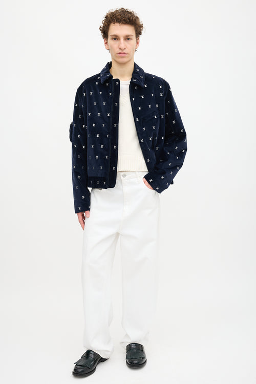 Louis Vuitton SS 2023 Velvet Allover LV Jacket