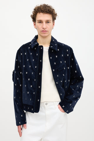 Louis Vuitton SS 2023 Velvet Allover LV Jacket