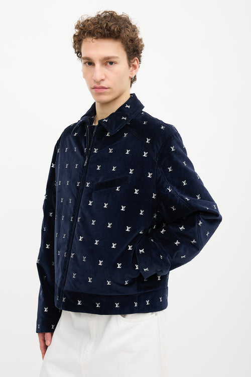 Louis Vuitton SS 2023 Velvet Allover LV Jacket