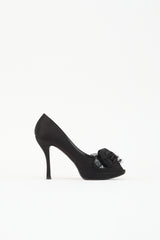 Louis Vuitton Satin Rosette Pump
