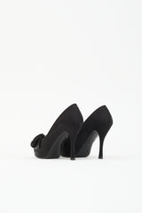 Louis Vuitton Satin Rosette Pump