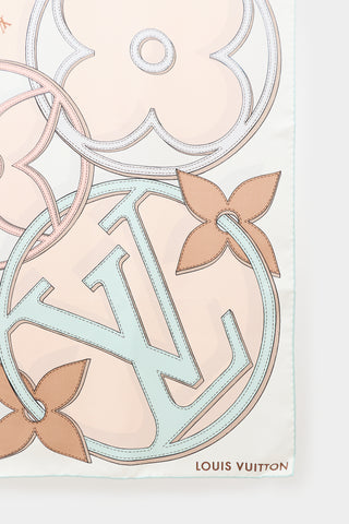 Louis Vuitton Silk Monogram LV Duality Scarf