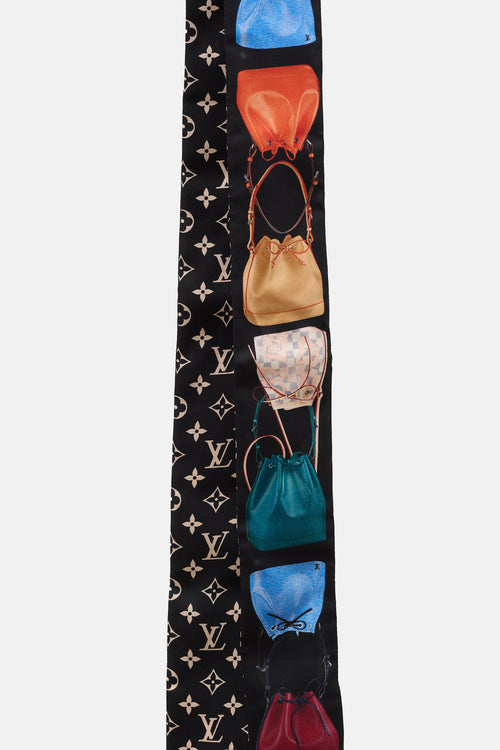 Louis Vuitton Silk Monogram Tribute To Noé BB Bandeau