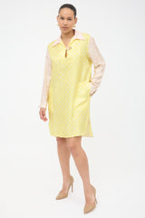 Louis Vuitton Silk Monogram Shirt Dress