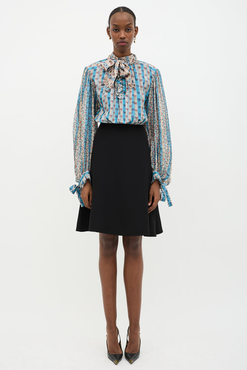 Louis Vuitton Silk Neck Tie Dress