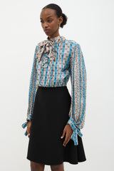 Louis Vuitton Silk Neck Tie Dress