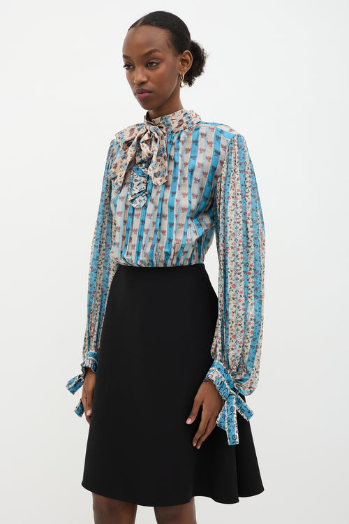 Louis Vuitton Silk Neck Tie Dress