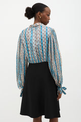 Louis Vuitton Silk Neck Tie Dress