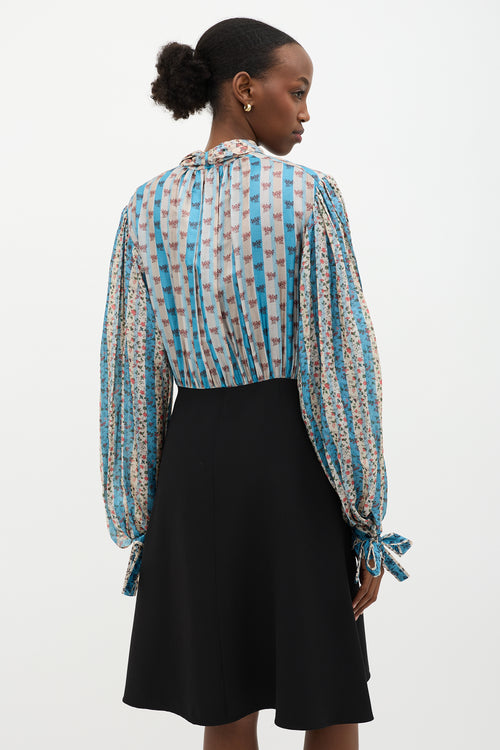 Louis Vuitton Silk Neck Tie Dress