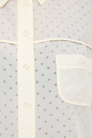 Louis Vuitton Silk Patterned Top