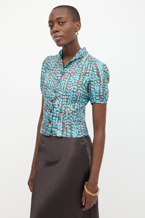 Louis Vuitton Silk Printed Blouse