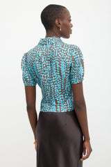 Louis Vuitton 2000s Silk Printed Blouse