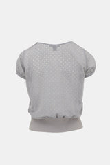 Louis Vuitton Silk Semi Sheer Patterned Top