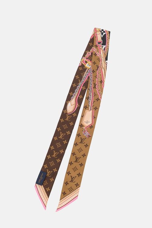 Louis Vuitton Silk Ultimate Monogram BB Bandeau Scarf