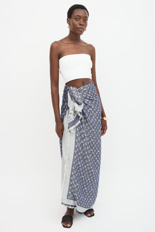 Louis Vuitton Silk & Wool Monogram Shine Shawl