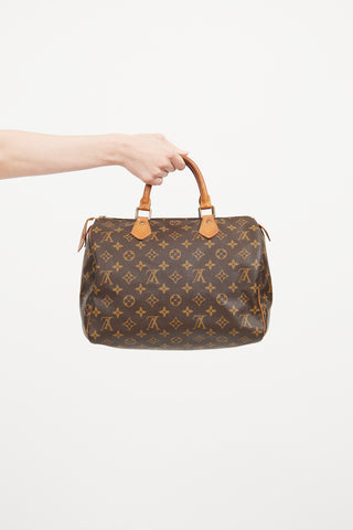 1995 Brown Monogram Speedy 30 Bag