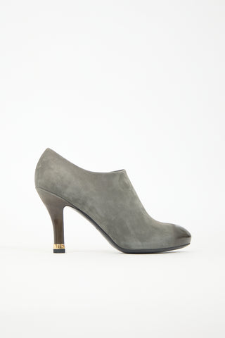 Louis Vuitton Suede & Leather Gradient Bootie