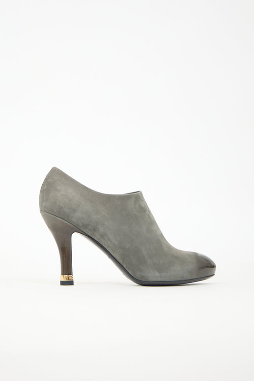 Louis Vuitton Suede & Leather Gradient Bootie