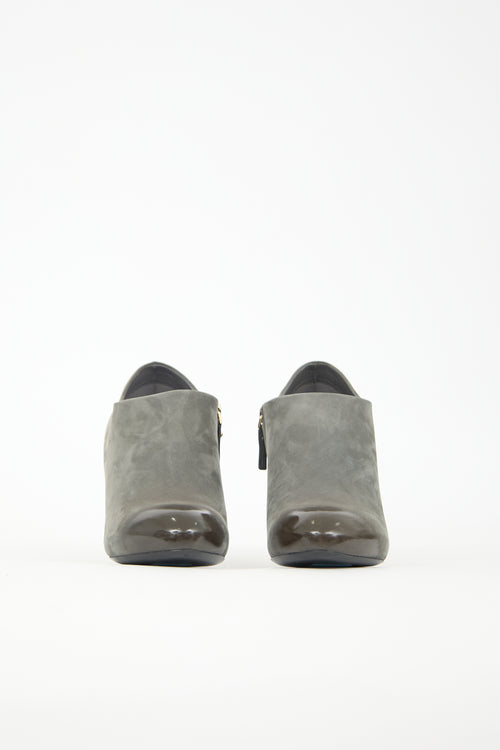 Louis Vuitton Suede & Leather Gradient Bootie