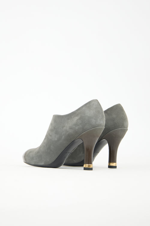 Louis Vuitton Suede & Leather Gradient Bootie