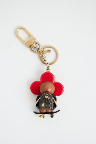 Louis Vuitton Black & Red Vivienne Bag Charm