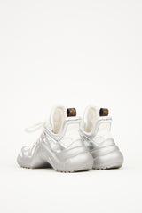 Louis Vuitton White & Silver Archlight Sneaker