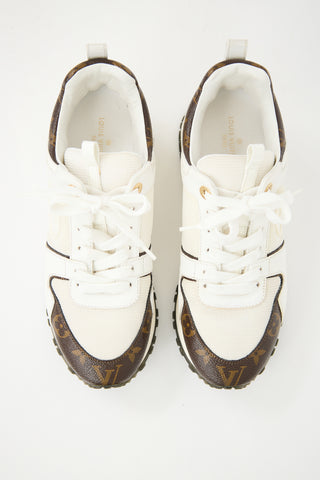 Louis Vuitton White Leather Run Away Sneaker