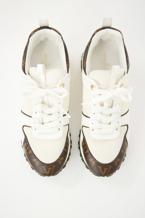 Louis Vuitton White Leather Run Away Sneaker