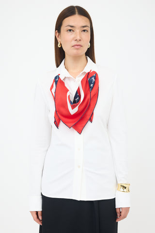 Louis Vuitton Scarf Shirt