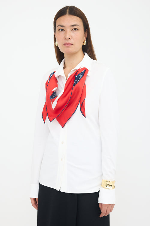 Louis Vuitton Scarf Shirt
