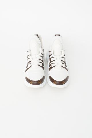 Louis Vuitton White Mongram Canvas Archlight Sneaker
