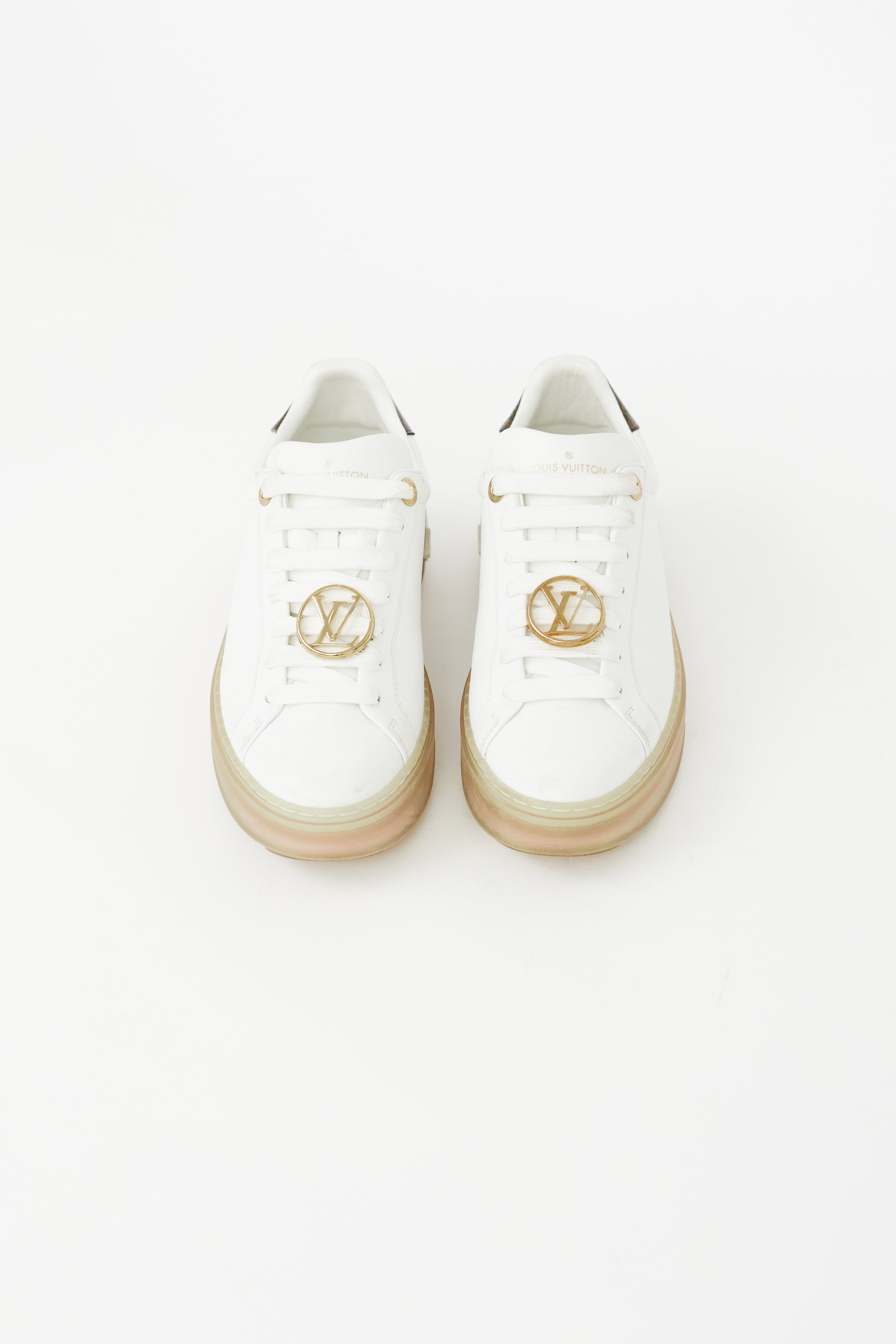 Louis Vuitton Time Out Sneaker White For Women LV - Clothingta