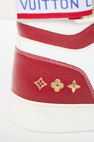 Louis Vuitton White & Multi Leather Rivoli Sneaker